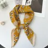 Lenço Quadrado de Seda Retrô Coreano com Estampa Paisley e Toque de Luxo, Combinado com uma Camisa, Lenço Quadrado Versátil para Cintura, Xale, Protetor de Pescoço