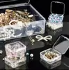 Caja de Almacenamiento Transparente para Cuentas 30 Cajas Cuadradas Pequeñas Caja de Regalo para Joyería y Cuentas Accesorios Arte de Uñas Organizador de Joyería Collar