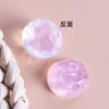 Parche hecho a mano redondo de 19 mm transparente con brillo de ondulación de agua, media superficie, para DIY, aretes, accesorios para el cabello, pasador, accesorios de joyería