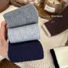 Calcetines de algodón para niña Shoeshang para otoño e invierno, calcetines apilables de cachemir con bordes acanalados y volantes, calentadores de piernas para niños y bebés