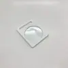 Promoción Publicitaria Regalo Pequeño Espejo de Maquillaje Mini Portátil Ultradelgado Forma Rectangular Colgable Doble Cara Plástico ABS Espejo de Mano