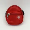 Mochila de Lona para Muñeca de Juguete Mochila Pequeña BJD de 6 Puntos Cremallera Doble Capa Bolsa de Lona para Monedas 8X7cm Bolsa