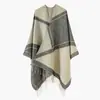 Chal Estampado de Venta Caliente Transfronterizo Chal Cálido de Invierno de Alta Gama Manta Suave Engrosada para Siesta en la Oficina