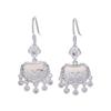 Nova Pedra Olho de Gato Ruyi Lock-shaped Diamond Ear Hook Feminino Estilo Coreano Simples All-match Estilo Famoso Vintage Brincos Modernos
