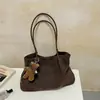 2026 Bolso Tote Grande de Estilo Coreano Simple para Mujer Versátil para el Trabajo Bolso de Hombro Único Bolso de Compras de Moda