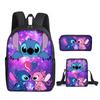 Conjunto de Mochila Escolar Novo 2023: Mais Legal Que Você, Conjunto de Três Peças para Alunos do Ensino Fundamental, Mochila Estampada com Desenho Animado, Bolsa de Ombro e Estojo