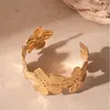 Anillo de Brazo Abierto con Diseño de Flor de Serpiente Hueca Transfronterizo Europeo y Americano Pulsera de Tendencia de Moda Pulsera Exagerada de Gama Alta para Mujeres
