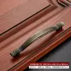 Liga de Zinco Vermelho Antigo Estilo Clássico Chinês Verde Antigo Europeu Alça para Porta de Armário Gaveta Ferragem para Gabinete Alça