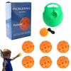 Set de Pickleball Agujeros 40 Pelota de Alto Rebote Pe Perforada Práctica para Principiantes Entrenador de Pickleball para un Jugador con Cuerda