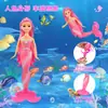 Muñeca de sirena princesa cambiante de color sensible a la temperatura, articulada, para columpio, DIY, conjunto, juguete educativo de agua para niños