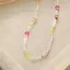 Pingente de Corrente para Clavícula com Pérola Falsa Simples e Elegante, Colar Estiloso Modelo Novo 2026, Corrente de Pescoço para Suéter Tendência em Formato de Coração