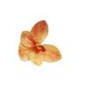 Flores de Phalaenopsis Grandes de Goma Blanda 3D Simuladas Cabeza de Orquídea Tailandesa Tocado Étnico con Flores Flor de Sombrero Decorativa DIY Flores