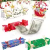 4 Piezas Caja de Dinero Navideña Caja Sorpresa de Regalo en Efectivo Caja de Regalo para Niños 40 Bolsas Transparentes Bolsa Enrollable Explosiva Regalo Creativo de Dinero