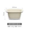 Mini Cesta de Frutas Linda de Doble Capa Cocina Hogar Sala de Estar Mesa de Centro Plato de Frutas de Plástico Escurridor de Alto Valor en stock