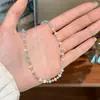Moda Minimalista Exquisito Versátil Colorido Dopamina Piedra Natural con Cuentas Collar Lujo Ligero Nicho Gama Alta Cadena para Clavícula