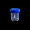 Vaso de Orina Desechable con Tapa de Rosca 60ml Escala Transparente Vaso para Heces Líquido de Flema Recolector de Heces de Polipropileno 40ml