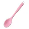 Colador pequeño compacto todo en uno de silicona de grado alimenticio cuchara de sopa pequeña ensalada para niños más cuchara mezcladora fábrica en stock