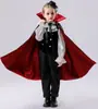 Disfraz de Cosplay de Halloween Europeo y Americano Disfraz de Escenario para Role-Playing Capa Infantil Capa con Capucha Parca Vampiro