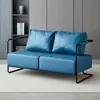 Cadeira de sofá de ferro estilo retrô industrial luxo leve simples sala de estar área de lounge sofá designer sofá pequeno individual