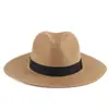 Nuevo Sombrero de Paja Panama de Aliexpress Sombrilla de Verano para Playa de Ala Ancha Sombrero de Sol Unisex Transfronterizo Europeo y Americano