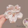 Vibe Gentil e Pura de Desejo Flor de Magnólia Presilha de Cabelo Estilo Férias na Praia Presilha para Franja Presilha Lateral Coleção de Acessórios de Cabelo para Fotos