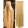 Las pelucas son un artículo de gran venta en el comercio transfronterizo, populares entre las mujeres europeas y americanas, Extensiones de Cabello Liso Extra Largas de Cinco Secciones, Postizos Grandes, Extensiones de Cabello Teñido Degradado