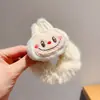 Anel de cabelo de pelúcia de tecido fofo anel de intestino grosso de animal pequeno faixa de borracha de desenho animado popular transfronteiriça acessórios de cabelo de boneca criativa