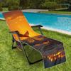 Funda para silla de playa transfronteriza bolsa para silla de playa de microfibra impresión digital 3D serie delfín
