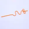 Directo de fábrica creativo modelado paja PETG curvo modelado paja Fiesta niños divertido arte paja en stock