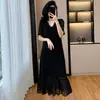 Vestido de Encaje Texturizado de Lujo Ligero Transfronterizo para Mujer, Estilo Francés Elegante de Verano Talla Grande, Vestido Súper Adelgazante con Cuello en V