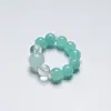[Lluvia de Principios de Verano] Pulsera de Cristal Natural Amazonita para Mujer, Diseño de Moda, Pulsera de Lujo Ligero al por Mayor