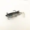 Cebo de cola en T de 9 cm y 14 g, cebo biónico, cebo falso al por mayor, cebo de plomo de doble anzuelo con contrapeso, cebo blando de cinco colores.