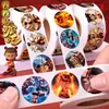 Rollo de Pegatinas de Nezha para Niñas y Niños, Paquete de Emoticonos de Ao Bing Ao Guang, Merchandising de Dibujos Animados y Anime de Recompensa
