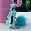 Llavero de Funda Protectora de Silicona para Labial Transfronterizo Funda de Silicona para Labial de Grado Alimenticio Creativa Funda Protectora de Silicona Anti-Rayones para Labial