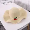 Nuevo sombrero de sol de paja con volantes para primavera y verano, estilo Joker Cereza, para ocio al aire libre, vacaciones, playa, venta al por mayor