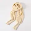 Estilo Coreano Otoño e Invierno Cálido Tejido Manga Exterior Chal Bufanda Cálida de Cuello Poncho de Lana para Mujer