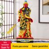 Atacado faca horizontal Guan Gong Buda estátua resina fibra de vidro reforçado plástico Guan Yu estátua 12 polegadas 16 polegadas 19 polegadas 26 polegadas ornamentos de resina