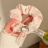 Diadema Fresca y Dulce Estilo Coreano 2025 Cuerda para Cola de Caballo de Encaje Diadema con Lazo Accesorios para el Cabello para Mujeres