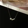 Collar de perlas al por mayor de fábrica 2022 Otoño Nuevo temperamento Joker Cadena de clavícula de alto sentido mujeres