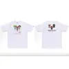 2026 Nueva Marca de Moda Bape Cabeza de Mono Peso Pesado Manga Corta Corte Holgado Unisex Camiseta para Pareja Estudiante