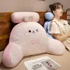 Almohada de Cabecera Hielo Cojín Grande para Espalda Cojín de Cama Almohada Cilindrica Suave para Dormir Niñas Sofá Soporte Lumbar Lavable Seda de Hielo