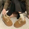 Zapatos Birkenstock de Suela Gruesa para Mujer, Zapatos de Algodón Cálidos con Forro de Felpa, Botas de Nieve para Mujer, Nuevos Zapatos Peludos Birkenstock de Invierno 2026, Mocasines