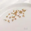 Ouro 14K Preenchido Cor Duradoura 18K Meio Furo Pingente de Pérola Porta-Contas Tampa de Contas Porta-Flores DIY Acessórios de Joias Feitos à Mão Materiais