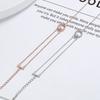 Pulsera de Círculo de Diamantes Flash de doble capa pulsera de diseño nicho de estilo simple y cool joyería coreana para estudiantes mujeres