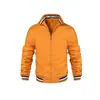 Chaqueta de béisbol para hombre talla europea, abrigo casual para primavera y otoño, color liso, cuello alto, con cremallera, ropa para hombre, comercio exterior transfronterizo