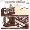 Adornos Decorativos de Madera Populares de Amazon para Cafeterías, Decoraciones de Mesa de Cocina de Gnomo Estilo Granja, Manualidades y Decoración