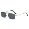 Nuevas Gafas de Sol Metálicas de Marco Pequeño, Marco Cuadrado Retro, Gafas de Sol Estilo Urbano para Hombre y Mujer, Gafas de Sol Personalizadas, Directo del Fabricante
