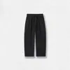 Calça Casual Simples de Alta Qualidade Estilo Primavera/Verão Fina Estilo Old Money com Estampa de Estrelas Corte 3D Reto Caimento Solto Longa