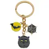 Llavero Serie de Halloween Personalizado Estilo Europeo y Americano Calavera Telaraña Castillo Murciélago Colgante para Llavero de Mochila y Coche