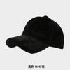 Gorra de béisbol de felpa gruesa, cálida, para hombres y mujeres, estilo coreano, combina con todo, moderna, pequeña, de otoño e invierno.